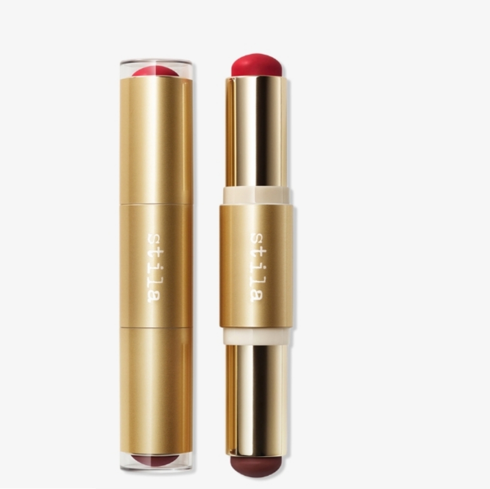 StilaBlush & Bronze Hydro-Blur Cheek Duo Cranberry & mahogany